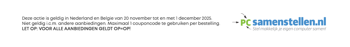 Lees hier de Black Friday actievoorwaarden.