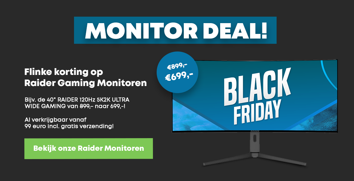 Lees hier de Black Friday actievoorwaarden.