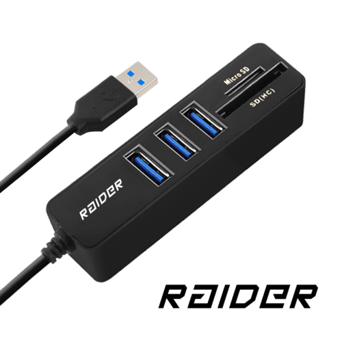 RAIDER 2in1 Cardreader and USB 3.0 hub