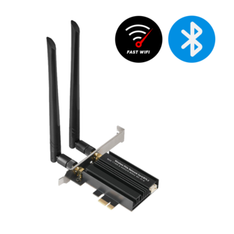 3000 Mbps RAIDER ULTRA PCI-E WiFi + BT Adapter 