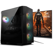MSI RTX 3050 AMD Game PC + 25 Inch monitor
