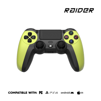 RAIDER PRO Game Controller Wireless BT Yellow